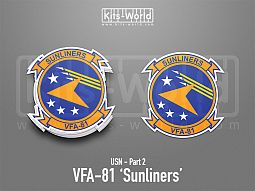 Kitsworld SAV Sticker - US Navy - VFA-81 Sunliners 